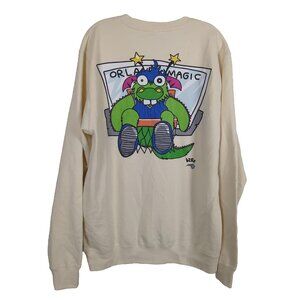 NBALAB Orlando Magic Stuff the Magic Dragon L Cream Crewneck Pullover Premium